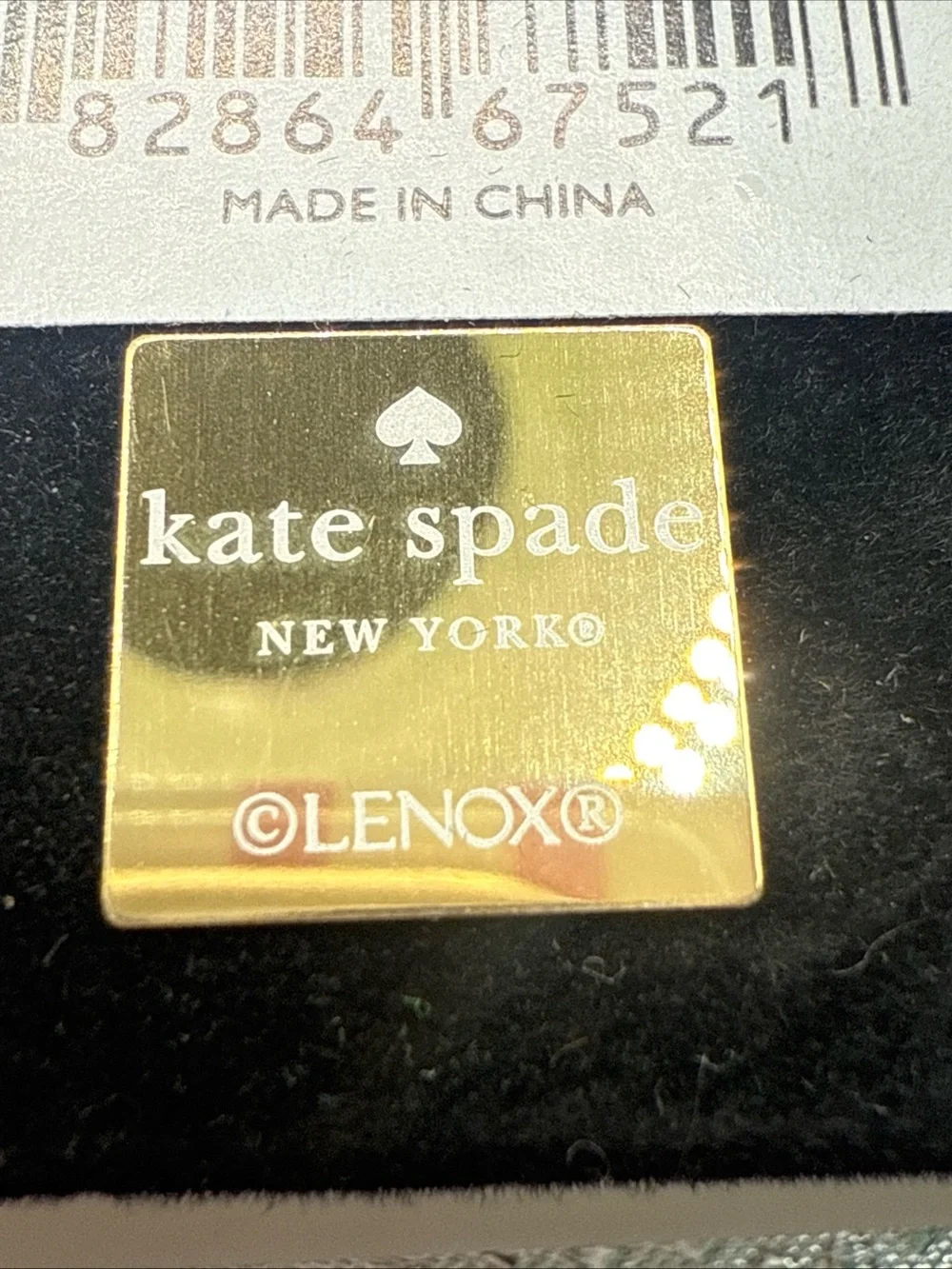 kate spade x lenox Gold Glitter Frame with Metallic Trim